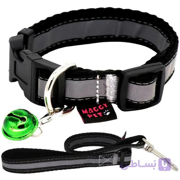 بند قلاده سگ (لیش)  مگی پت مدل مدیوم شبرنگ  Medium-shabrang maggy pet