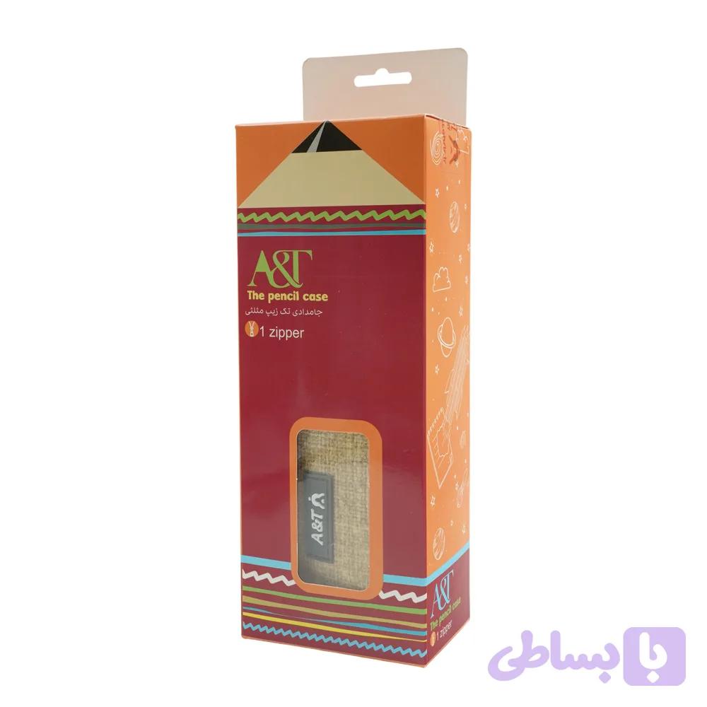جامدادی تک زیپ سه گوش (هرمی ) کد005 A&T — تصویر 1