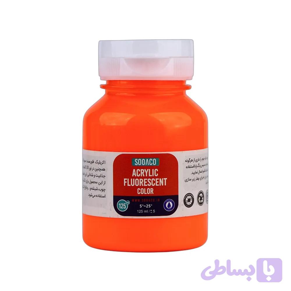 اکریلیک فلورسنت125میل سوداکو نارنجی کد02704