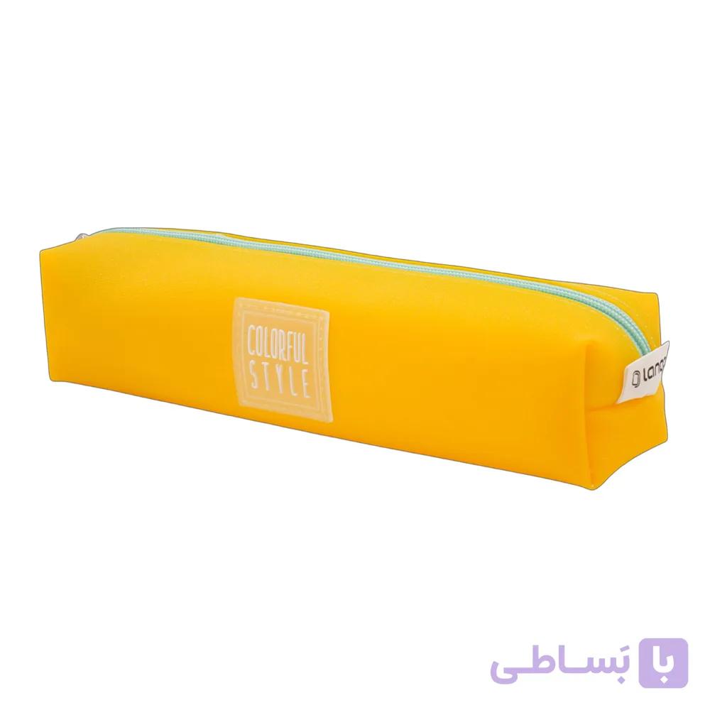 جامدادی تک زیپ مربع سیلیکونی سری شاینی لانگو کد LG-8484 — تصویر 1