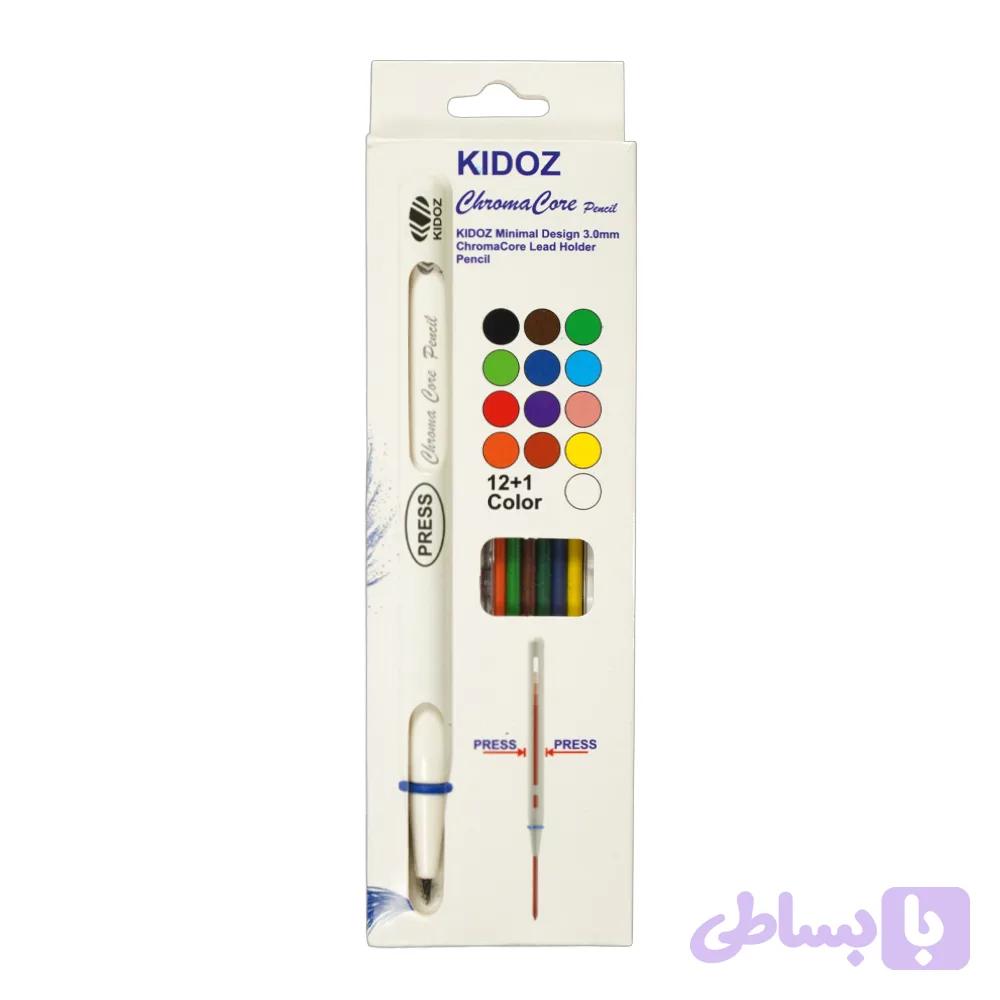 مدادرنگی12+1رنگ فشاری(مغزرنگی3میل) KIDOZ کیدوز کد50367 — تصویر 1