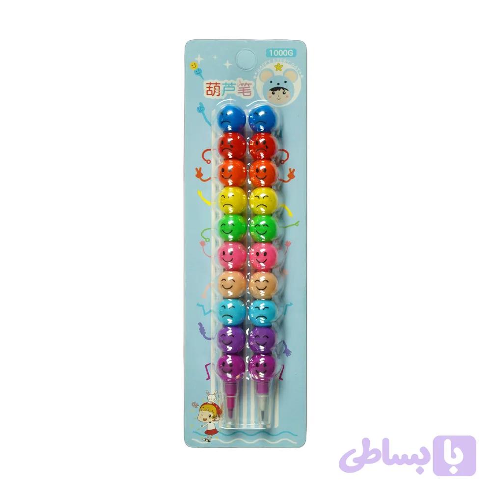 مداد مشکی فشنگی+پاستل فشنگی کدHLB-1010 — تصویر 1