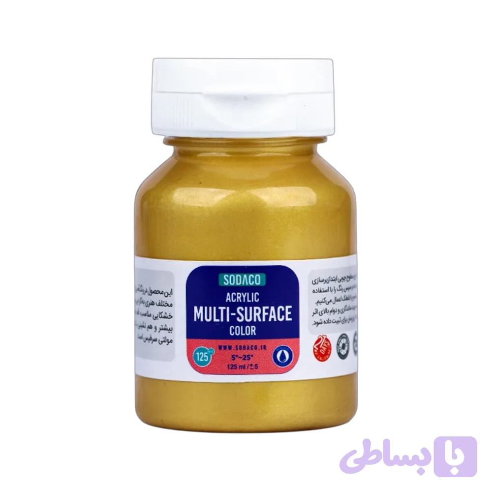 مولتی سورفیس(رنگ همه کاره) متالیک 125میل طلایی آنتیک سوداکو کد02583