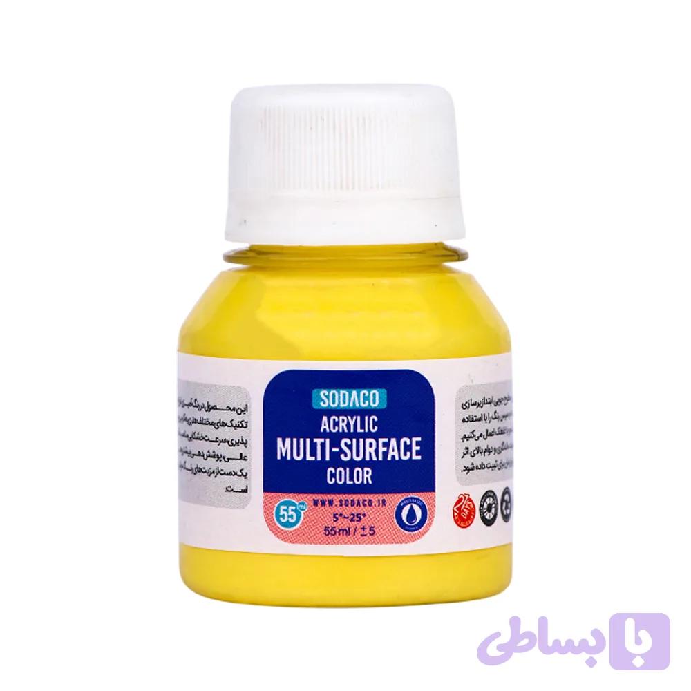 مولتی سورفیس(رنگ همه کاره) ساده55 میل سوداکو لیمویی کد00407
