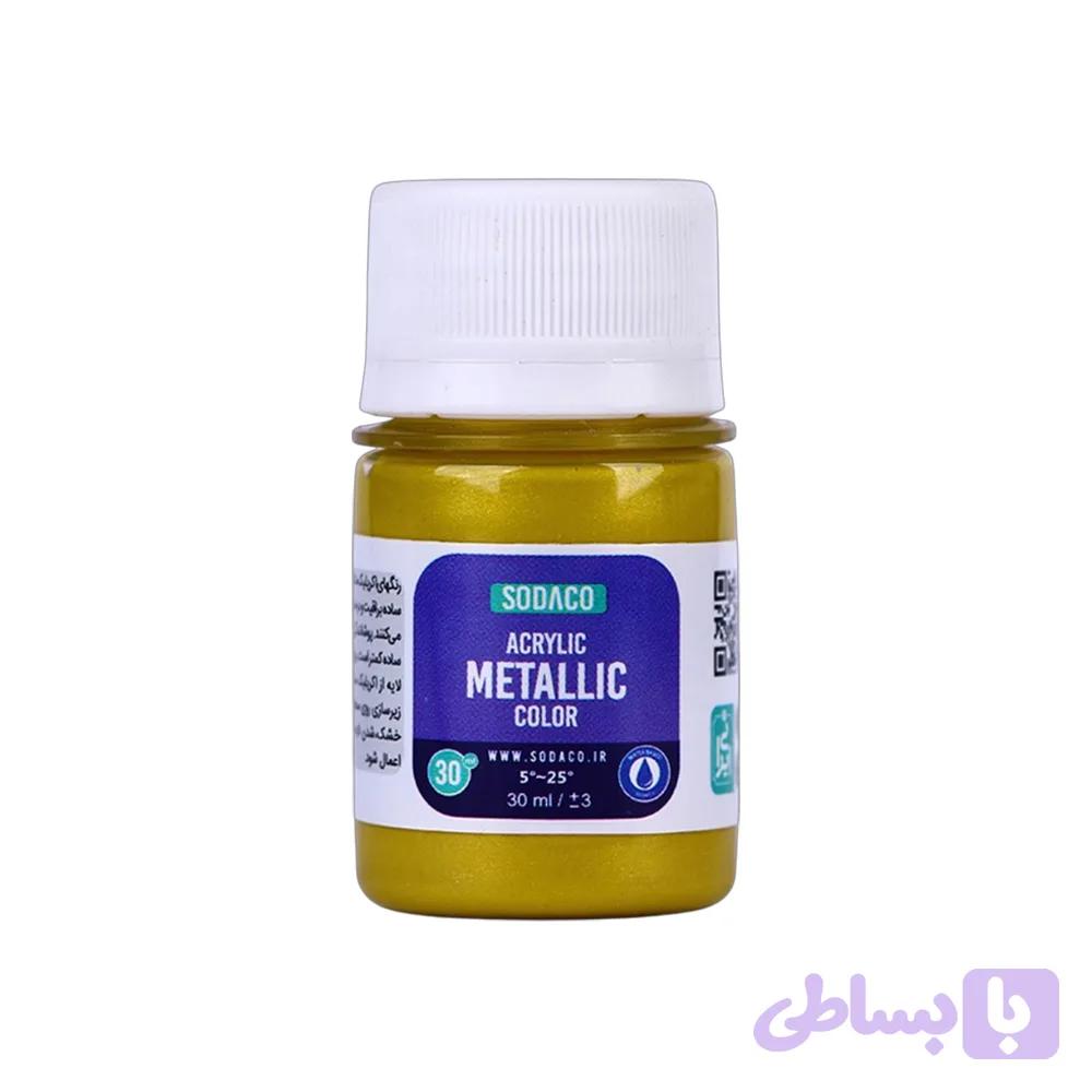 اکریلیک متالیک30میل سوداکو طلایی زرد کد00282