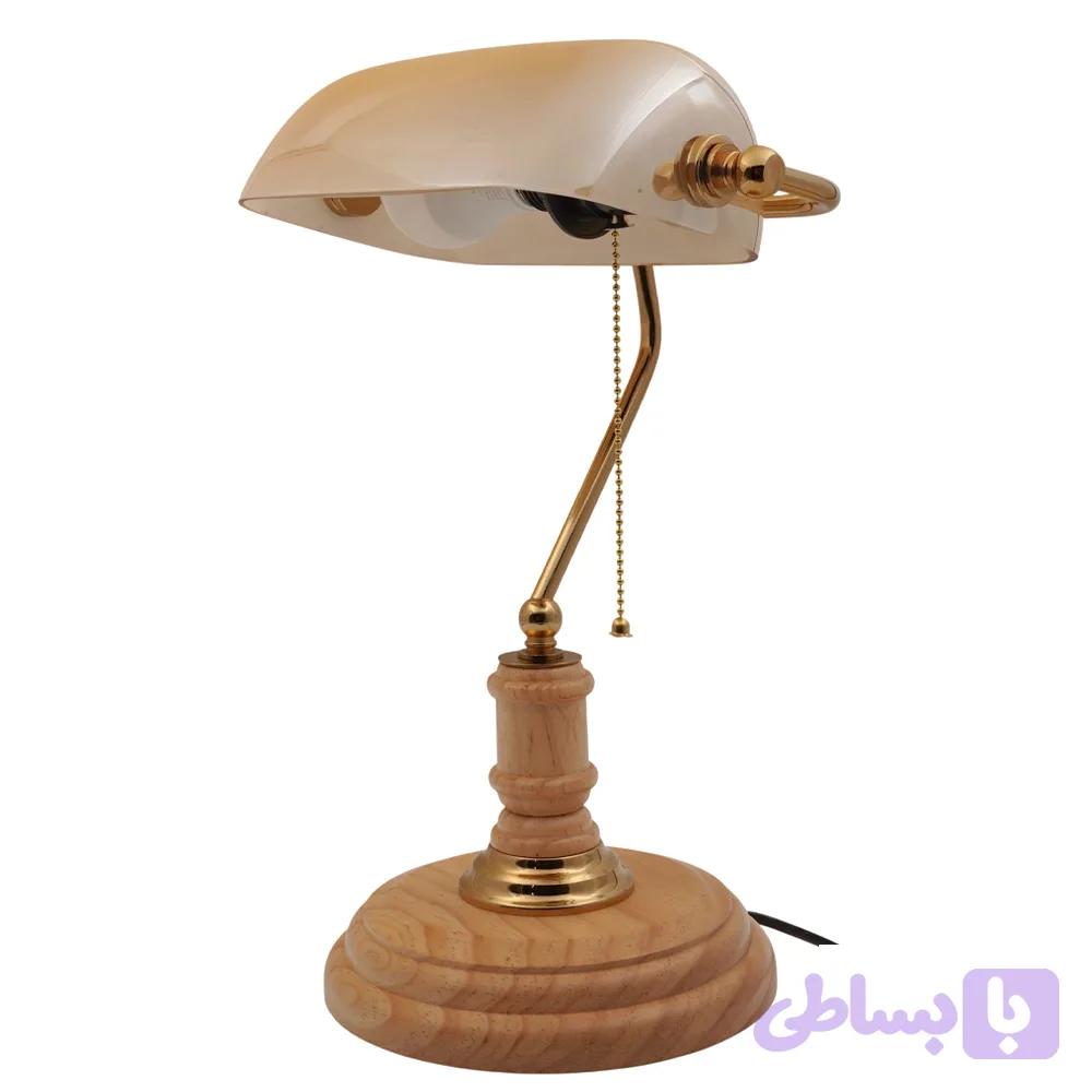 چراغ مطالعه بنکر پایه چوبی ایده کد301 — تصویر 1