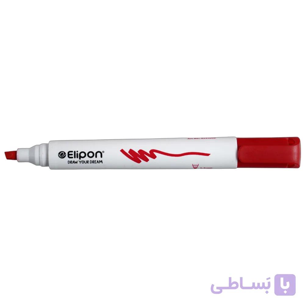ماژیک وایت برد تخت قرمز الیپون کد8241022 — تصویر 1