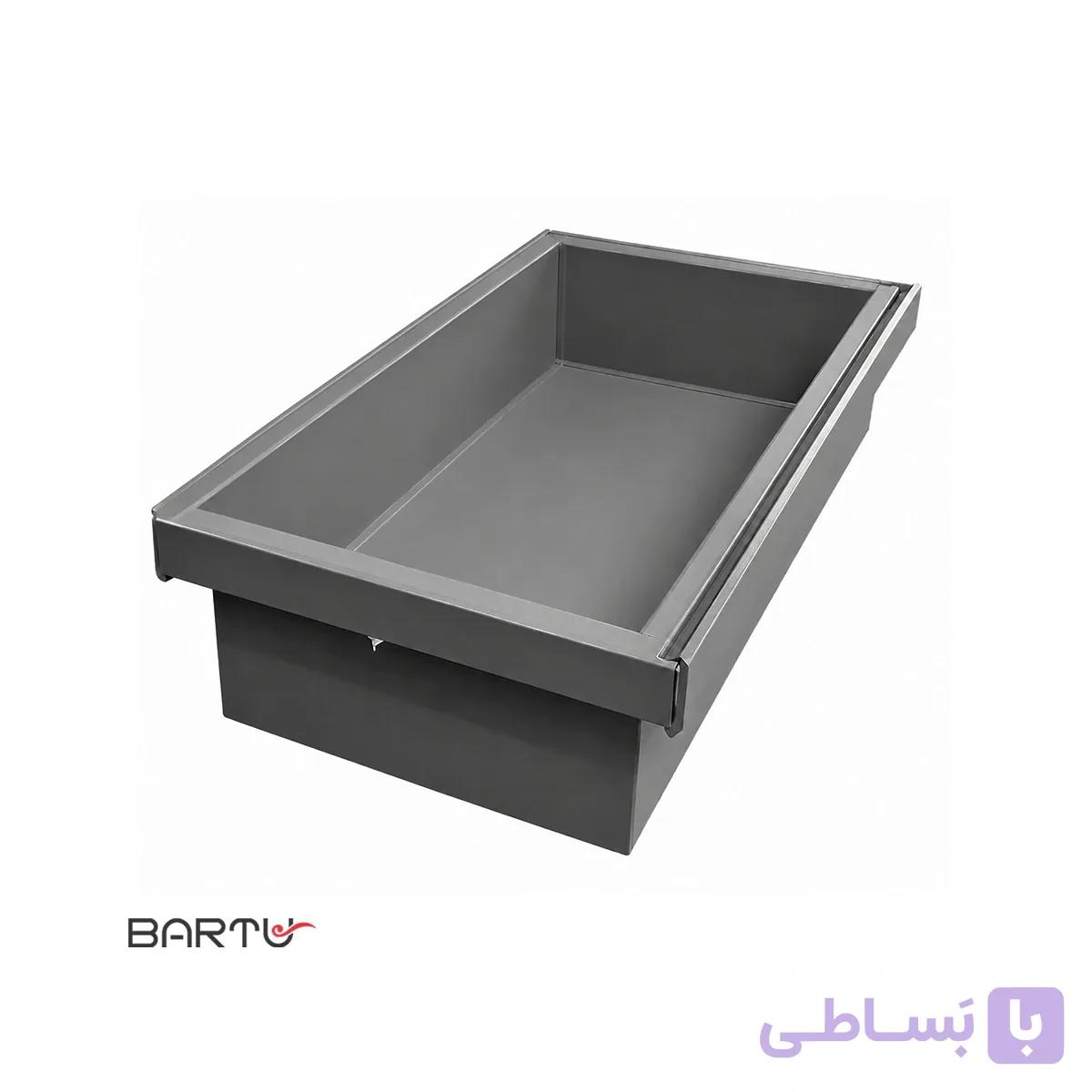 کشوی ریلی باکس البسه چرم پلاتین کد 1092 — تصویر 1