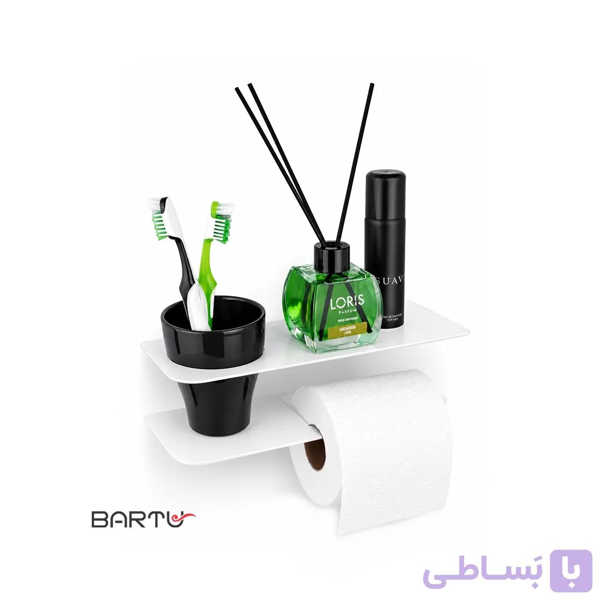 شلف دیواری با جای دستمال کاغذی آیلین هوم کد 013 – فلزی — تصویر 1