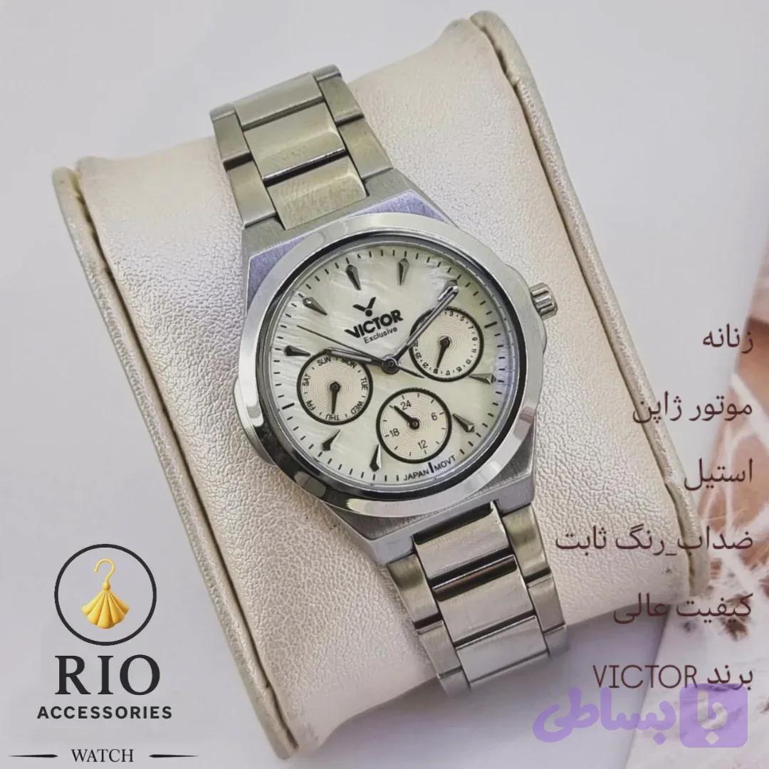 ساعت زنانه ویکتور VICTOR | موتور ژاپنی، استیل، ضد آب