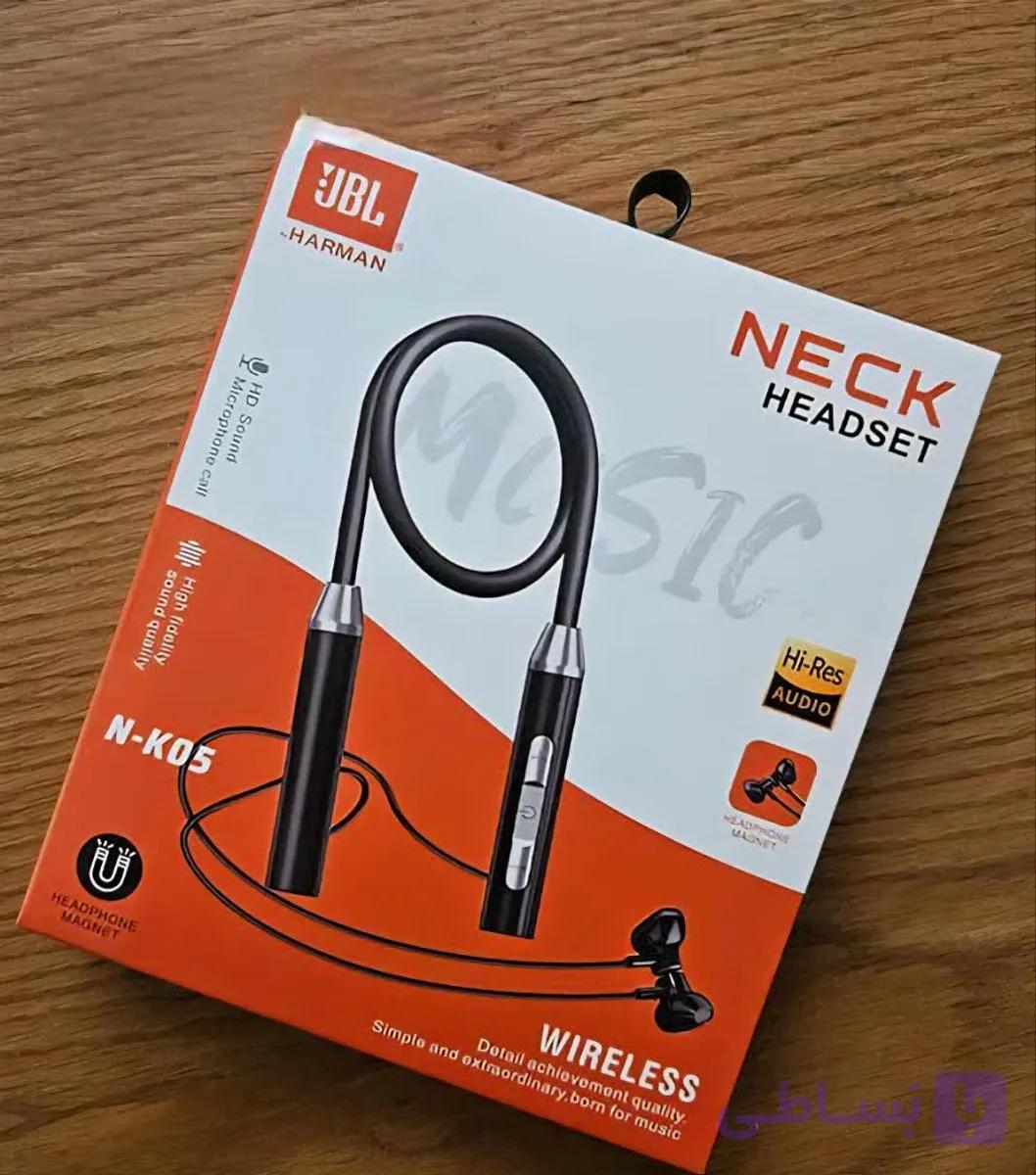 هندزفری گردنی جی بی ال مدل N-K05 – مشکی