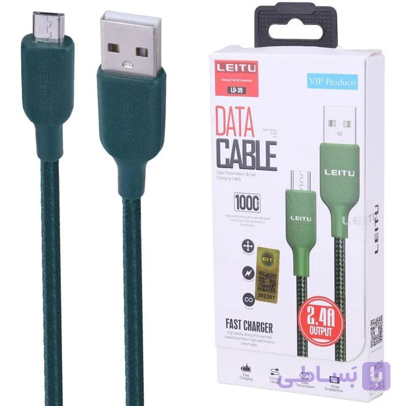 کابل تبدیل USB به Micro-USB لیتو مدل LD-39 طول ۱ متر — تصویر 1