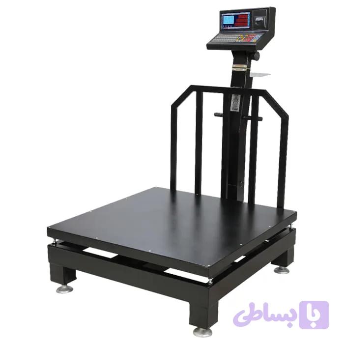 باسکول ثابت 1.5 تن / 1500 کیلوگرم پلاس سینی 120*120 گالوانیزه پرینتر دار محک مدل MDS13000Plus