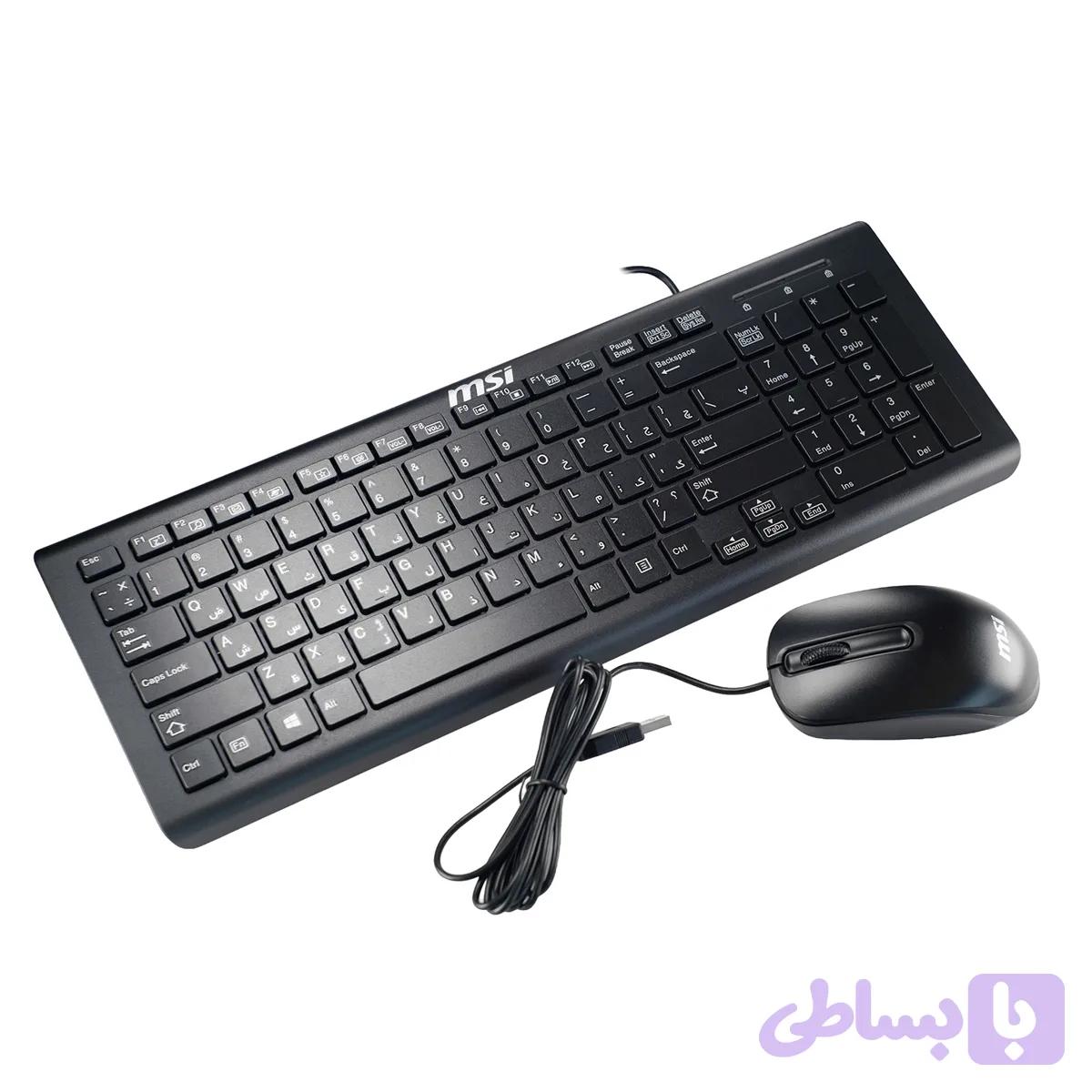 ست ماوس و کیبورد باسیم MSI مدل SK-9626 و SM-9023 — تصویر 1