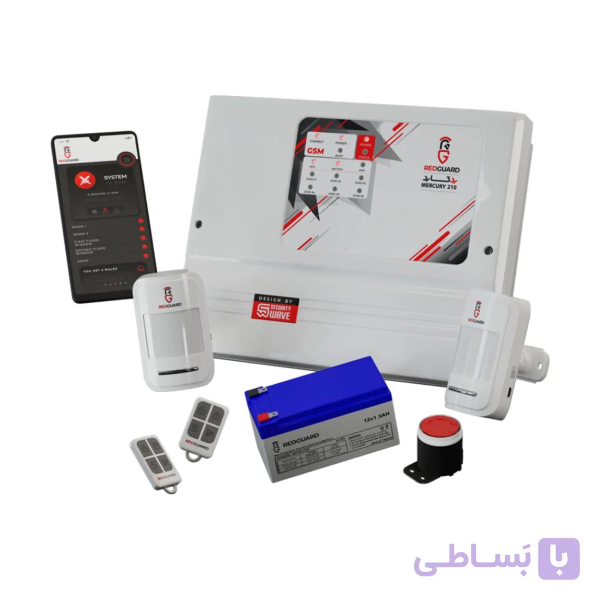 پک دزدگیر اماکن سیم کارتی ردگارد مدل M210 بی سیم