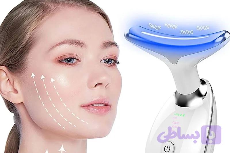 ماساژور EMS لیفت صورت و گردن | دستگاه جوانسازی، رفع غبغب، سفت‌کننده پوست و کاهش چروک