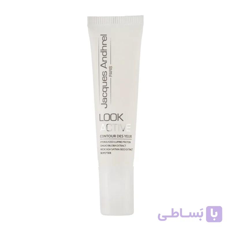 کرم دور چشم ژاک آندرل پاریس ضد پف، ضد تیرگی، ضد چروک مدل Look Active حجم 15 میلی لیتر