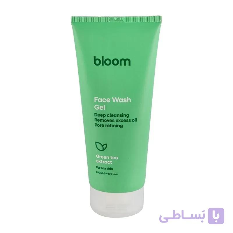 ژل شستشو صورت حاوی عصاره چای سبز مناسب پوست چرب و مختلط بلوم حجم 200 میلی لیتر
