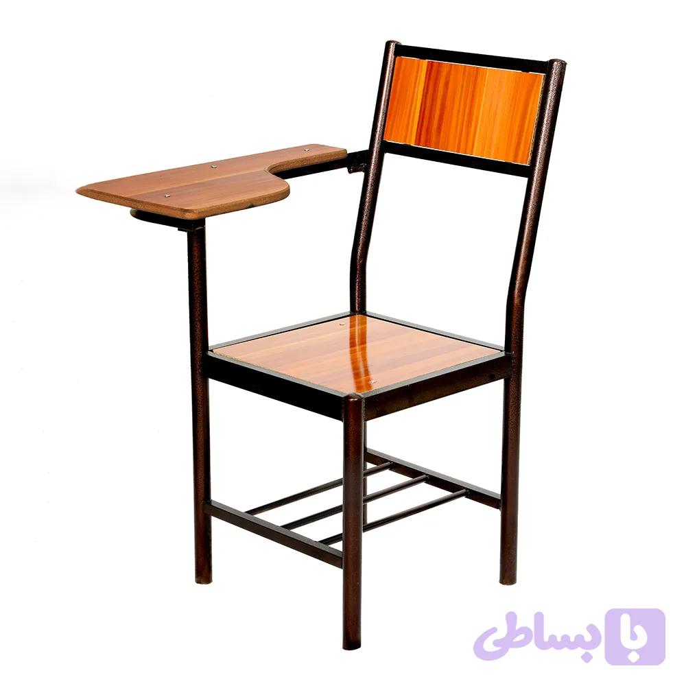 صندلی چوبی فلزی مدل تحصیلی
