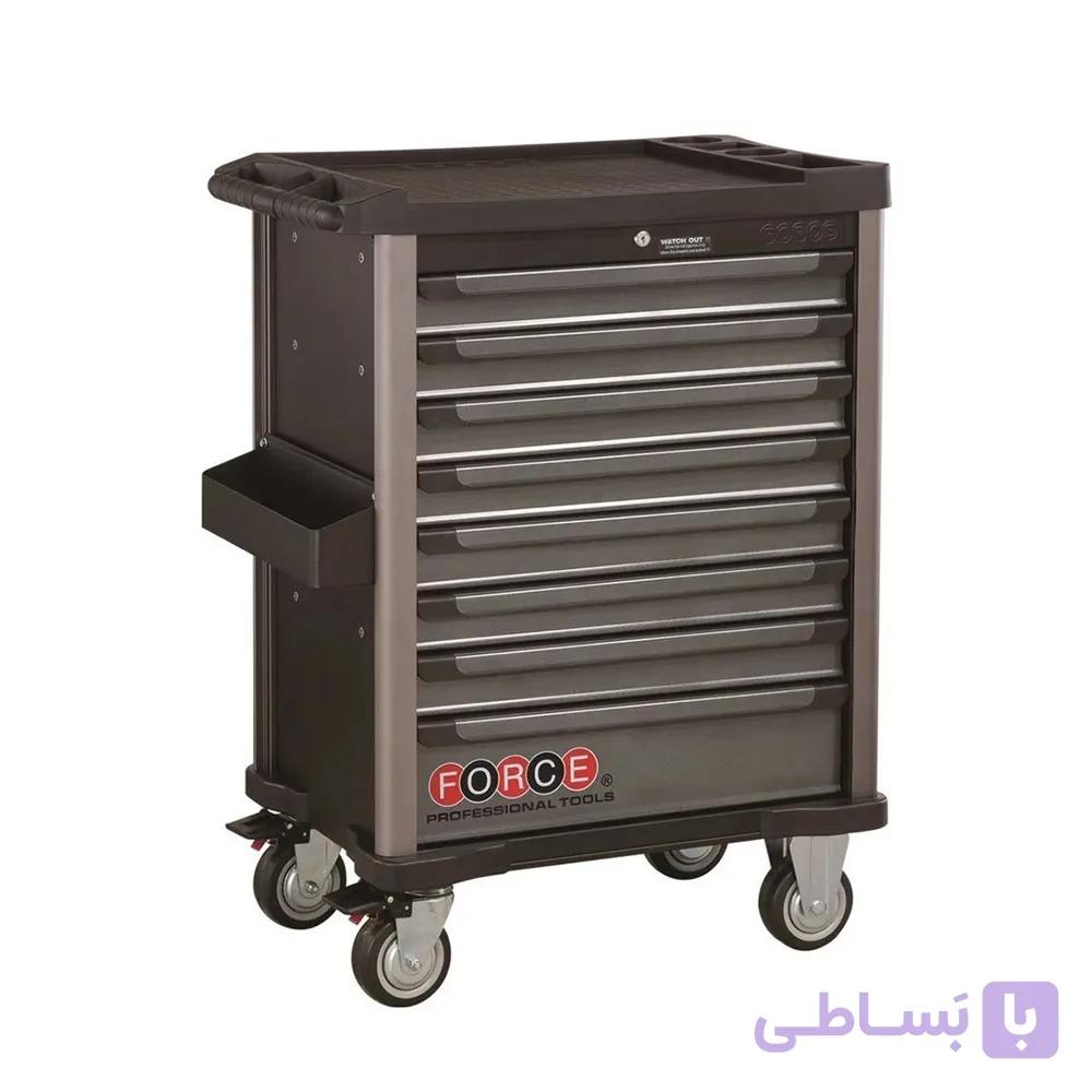 جعبه ابزار کامل فلزی چرخ دار 7 کشویی 361 پارچه FORCE مدلF10217-361 — تصویر 1