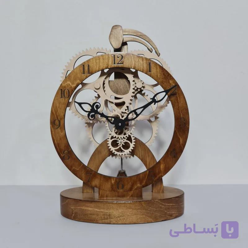 ساعت رومیزی مکانیکی چوبی Table Clock