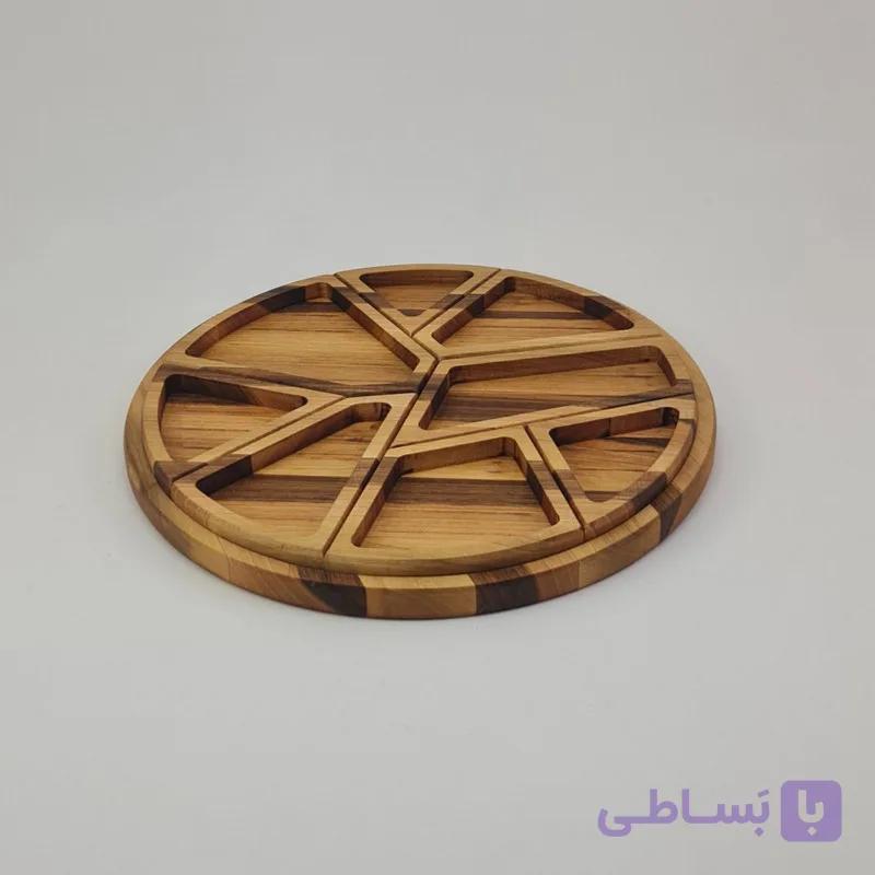 سینی پازلی سرو آجیل و تنقلات چوبی مدل Walnut Puzzle — تصویر 1