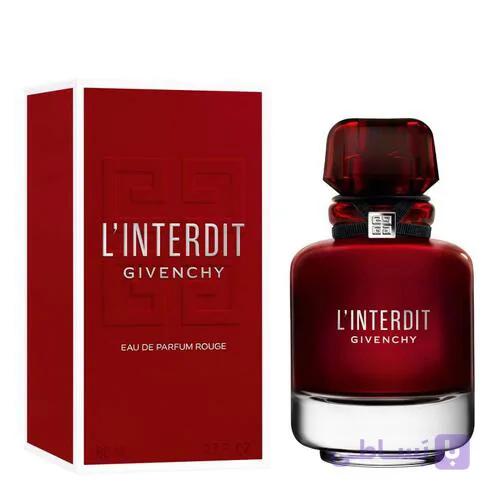 عطر ادکلن جیونچی له اینتردیت ادو پرفیوم رژ | GIVENCHY L’INTERDIT ROUGE 80ML EDP — تصویر 1