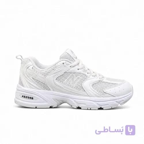 کتونی زنانه نیوبالانس 530 سفید سایز 37 تا 40 — تصویر 1