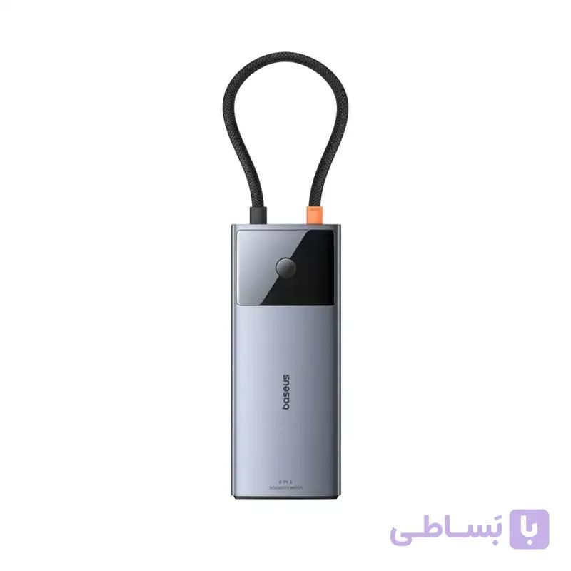 هاب 6 پورت USB-C باسئوس مدل Metal Gleam Series 2 — تصویر 1