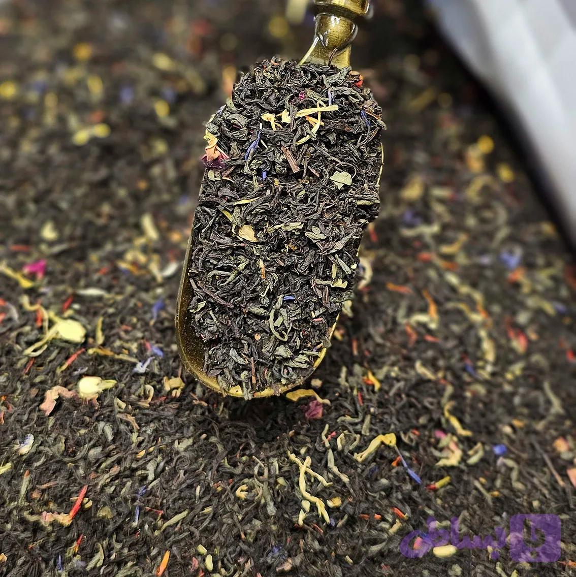 چای مراکشی اصل اکبر با عطر و طعم میوه های استوایی (450گرم)