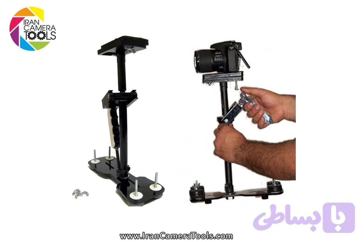 استدیکم لرزشگیر دوربین فیلمبرداری بدونه جلیقه (گیمبال – فلای کم _ استدیکم) — تصویر 1