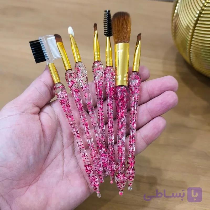 ست براش آرایشی اکلیلی  آکواریومی 5 عددی