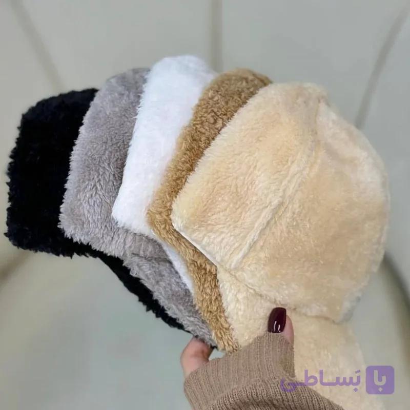 کلاه گپ نقابدار زنانه خزدار مدل فانتزی،کلاه تدی