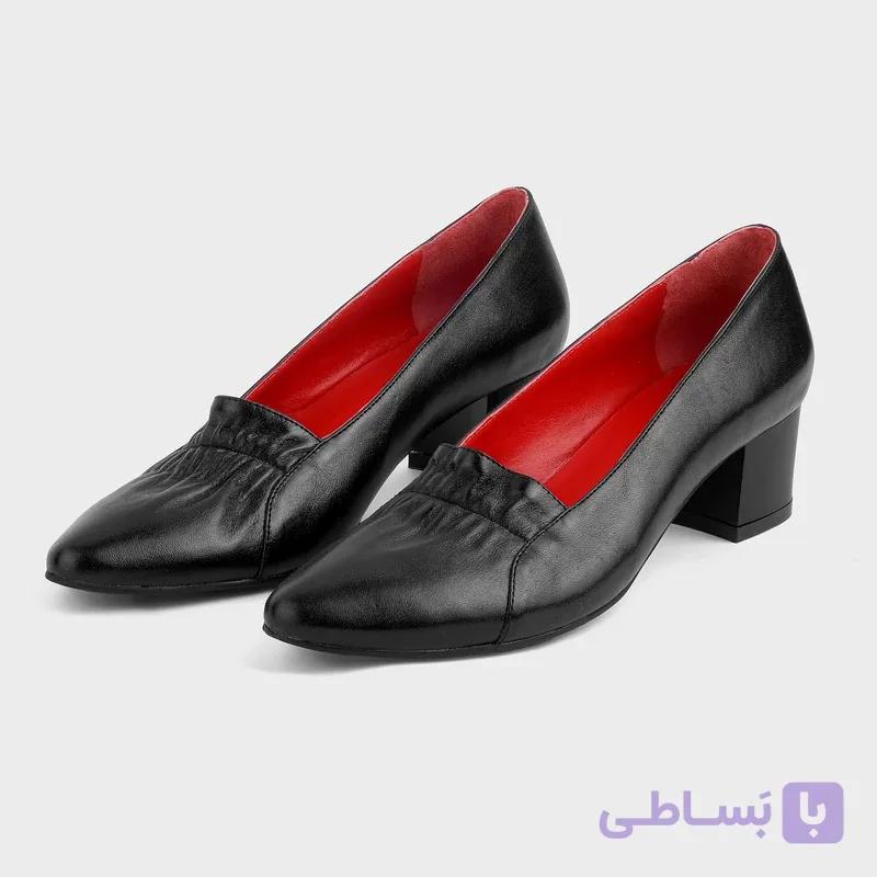 کفش زنانه پاتن چرم آفتاب مدل L40