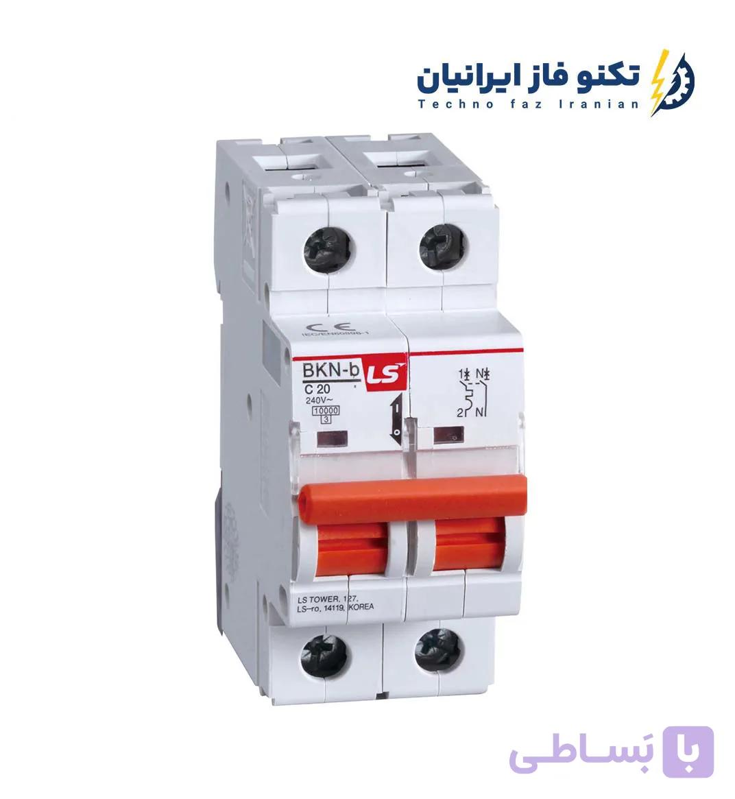 کلید LS ال اس مینیاتوری 32 آمپر 2 پل 6 کیلو آمپر