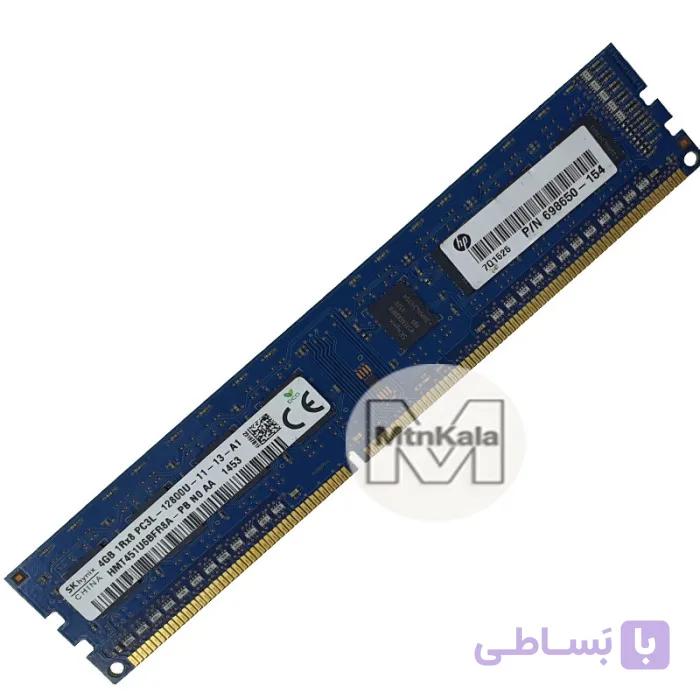 رم کامپیوتر هاینیکس مدل 12800 ظرفیت ۴ گیگابایت DDR3 فرکانس ۱۶۰۰ مگاهرتز استوک — تصویر 1