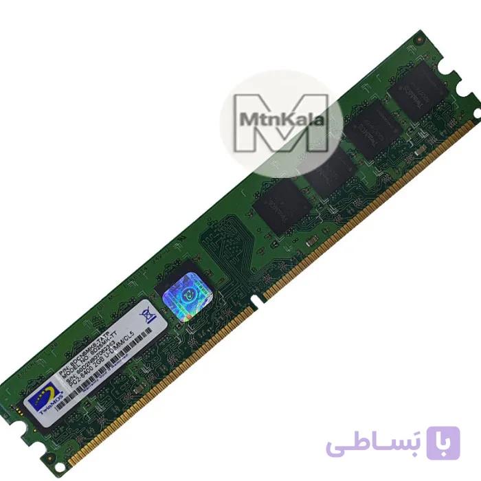 رم کامپیوتر 2 گیگابایت TwinMOS pc2-6400 2G U-DIMM/CL5 استوک — تصویر 1