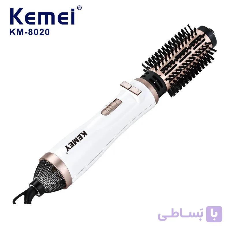 سشوار برس‌دار چندکاره KEMEY مدل Hot Air Styler | خشک‌کن، حالت‌دهنده و حجم‌دهنده مو