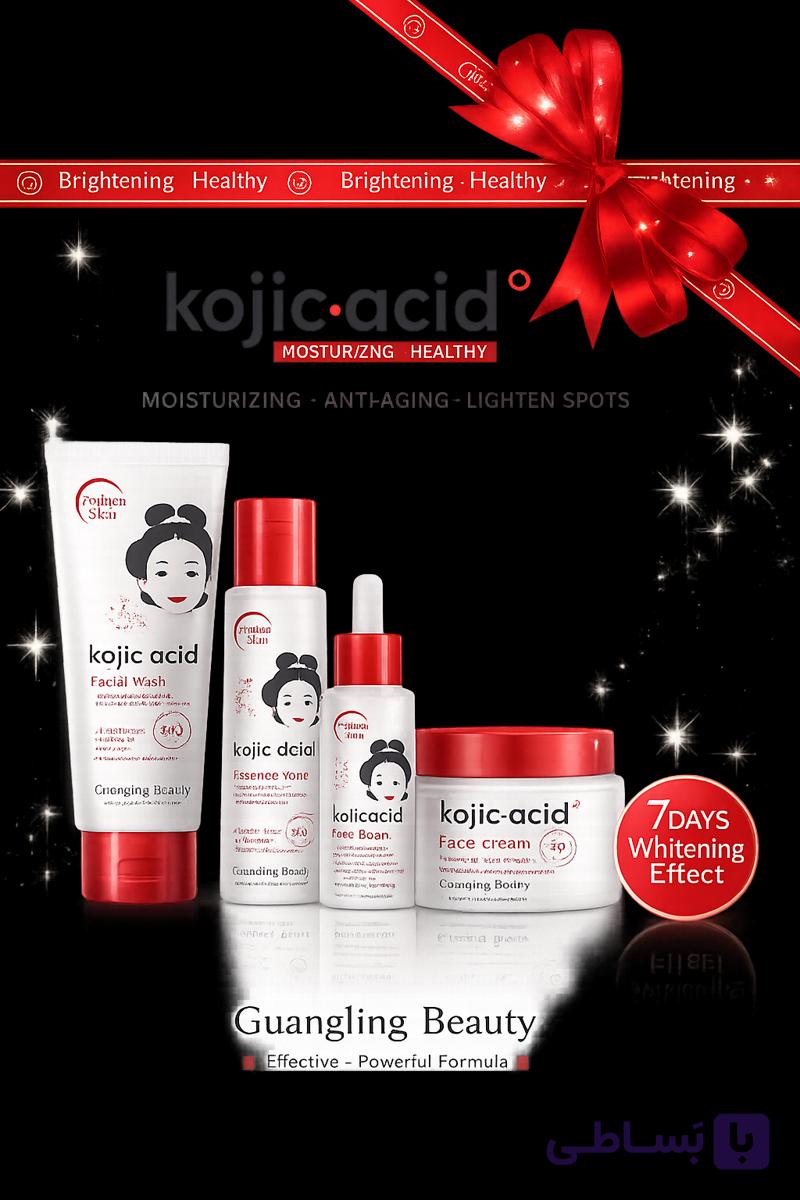 پک روشنکننده و ضدلک ۵ تکه کوجیک اسید (Kojic Acid)