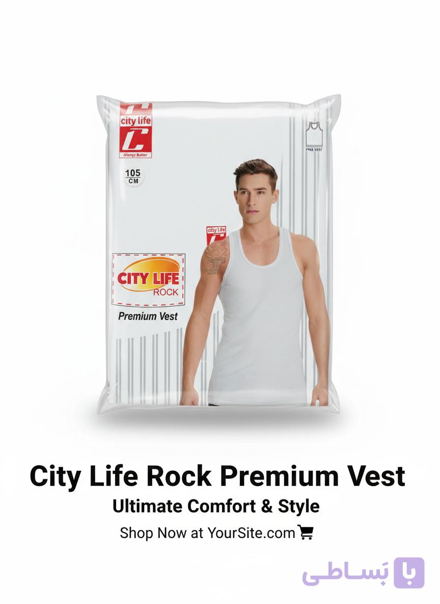 زیرپوش مردانه CITY LIFE ROCK – پنبه پریمیوم و راحتی طولانی‌مدت