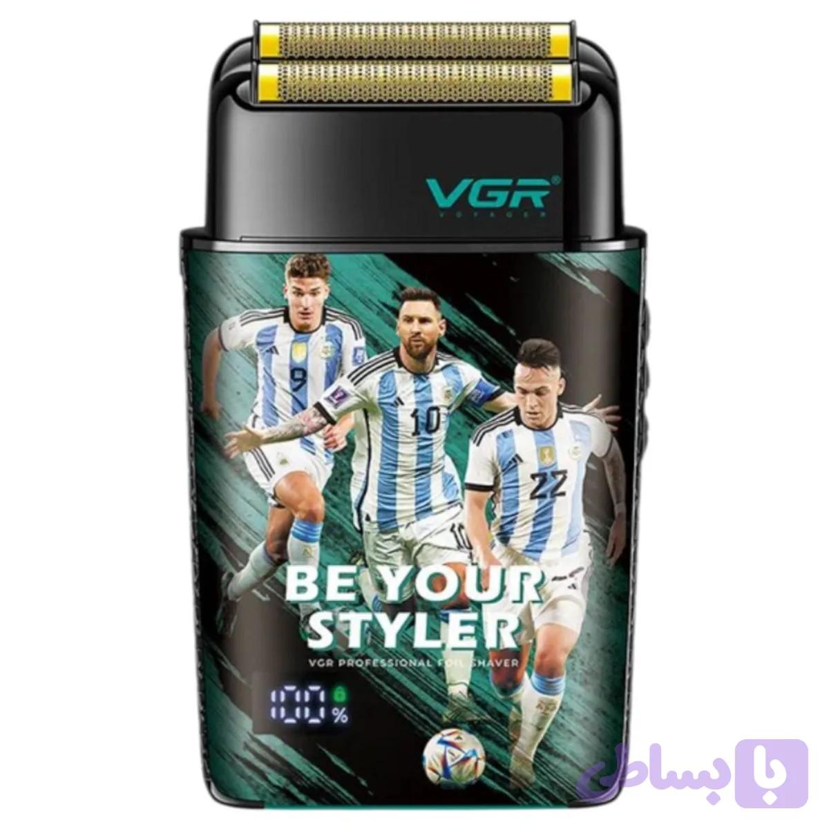 ماشین اصلاح موی صورت شارژی وی جی ار مدل V-309 | گالری آراد | عطر، گجت و لوازم شخصی
