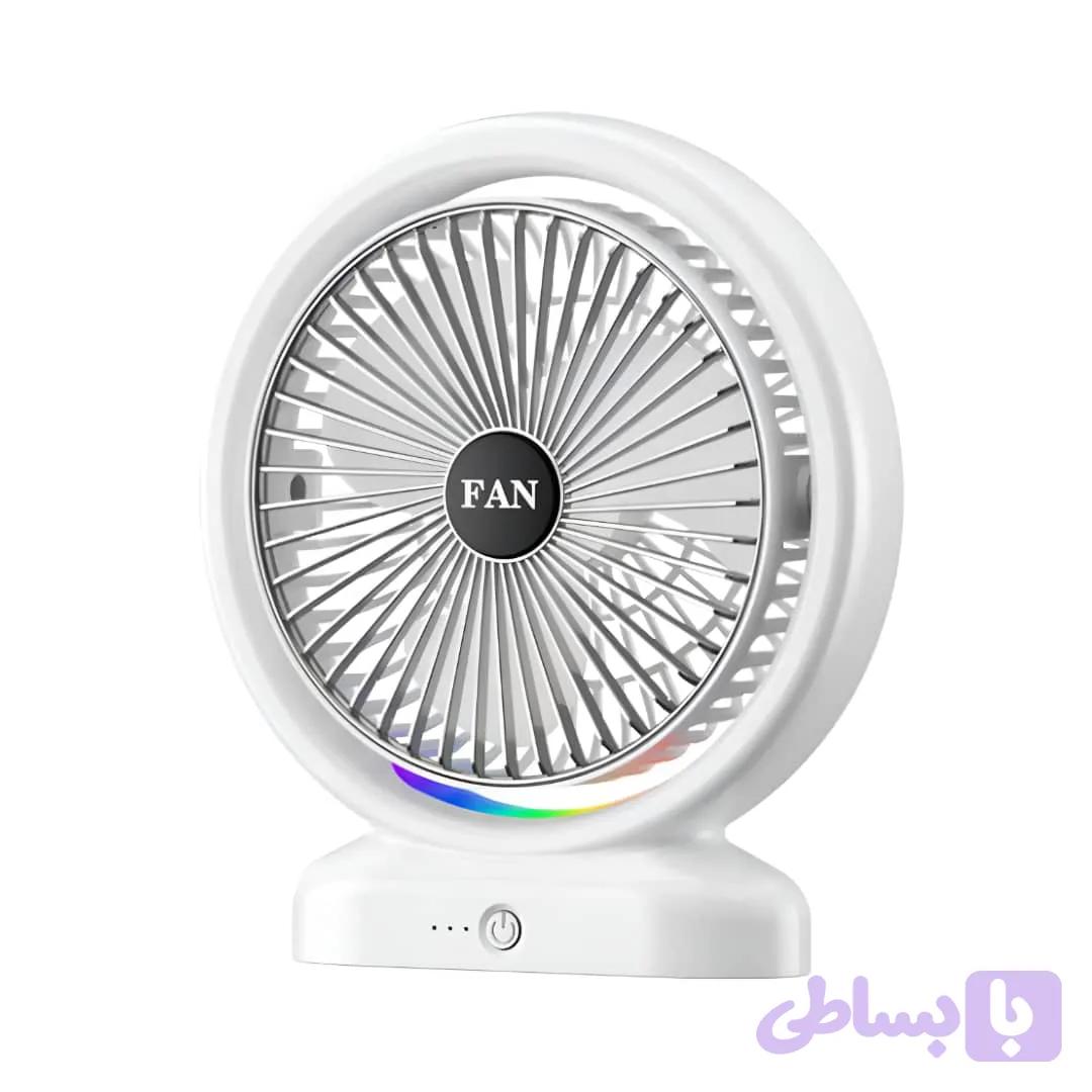 پنکه رومیزی RGB دار | گالری آراد | عطر، گجت و لوازم شخصی
