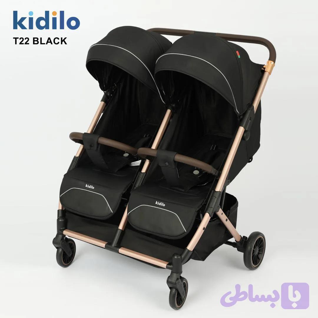 کالسکه دوقلو کنار کیدیلو kidilo مدل T22 | گالری آراد | عطر، گجت و لوازم شخصی