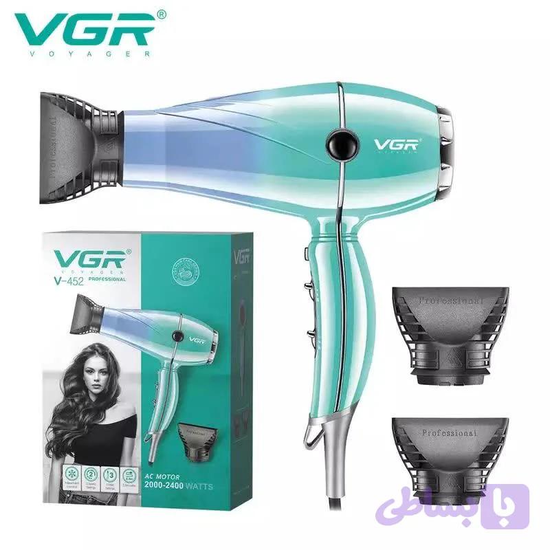 سشوار موتور سنگین وی جی ار V-452 | گالری آراد | عطر، گجت و لوازم شخصی