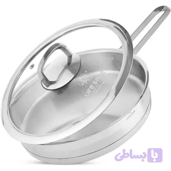 ماهیتابه تک دسته استیل لایف اسمایل سایز32 | گالری آراد | عطر، گجت و لوازم شخصی