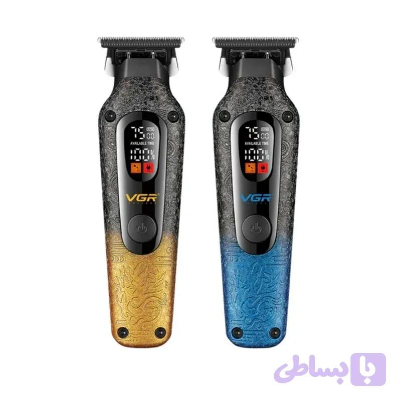 ماشین اصلاح موی سر و صورت شارژی وی جی ار مدل V-879T | گالری آراد | عطر، گجت و لوازم شخصی