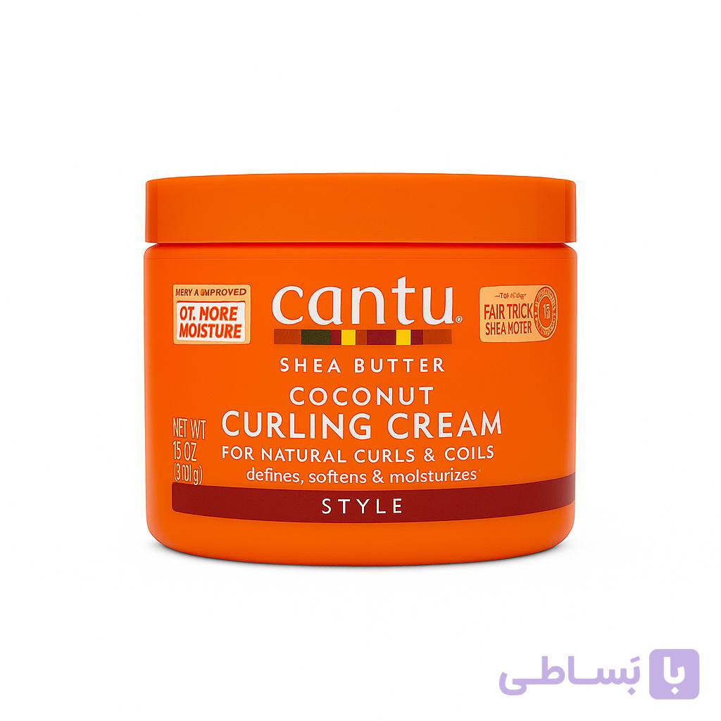 کرم فر کننده مو کانتو مدل Coconut Curling حاوی شی باتر و روغن نارگیل