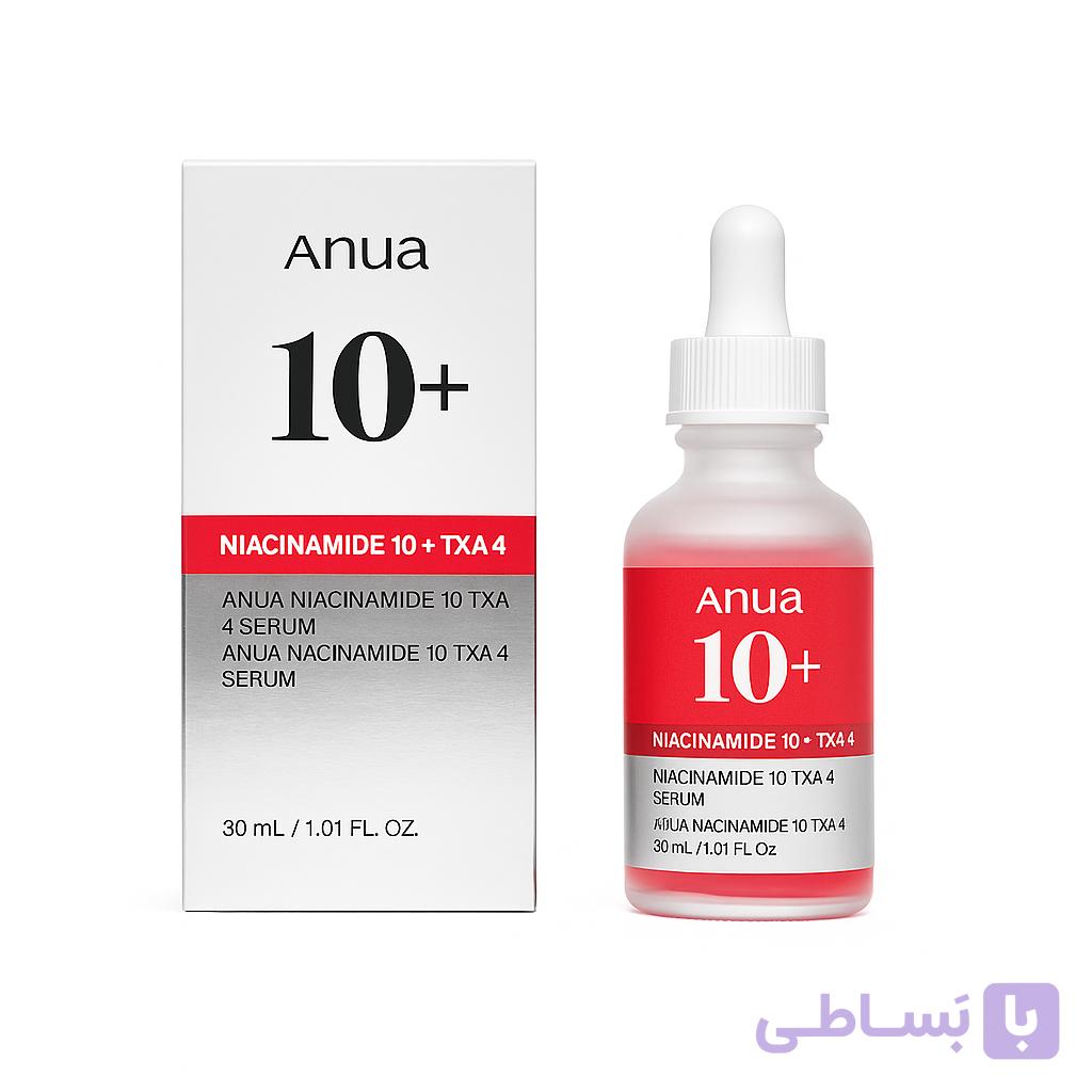 سرم ضد لک و روشن‌کننده آنوآ مدل Niacinamide 10+ TXA 4 Serum با نیکوتینامید و ترانگزامیک اسید 30 میل