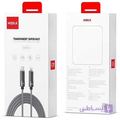 کابل USB-C به Lightning هیسکا مدل LX-821CL