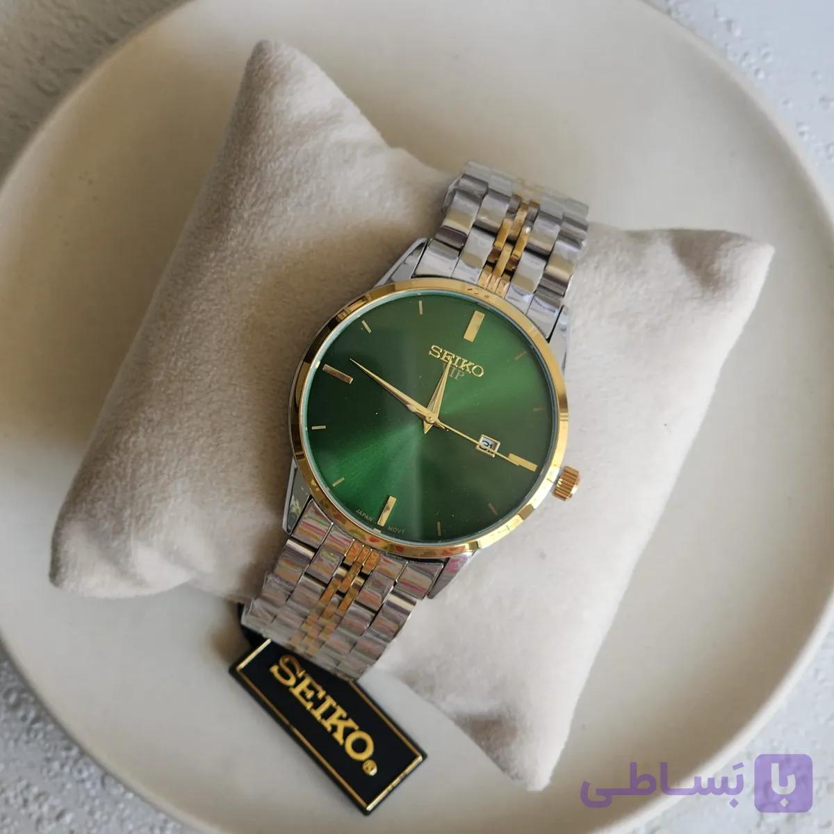 ساعت سیکو (SEIKO) مردانه صفحه سبز — تصویر 1